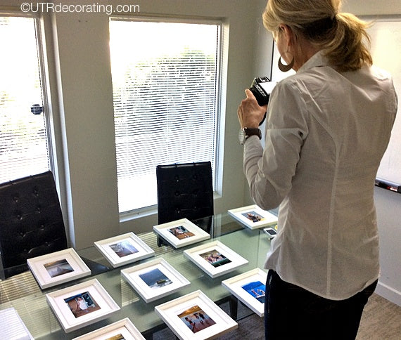 Picture hanging tip: Take a picture of your display before hanging it